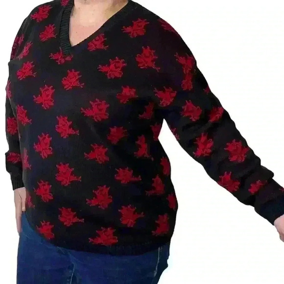 Pykettes Vintage Roses Print Sweater - Picture 1 of 10